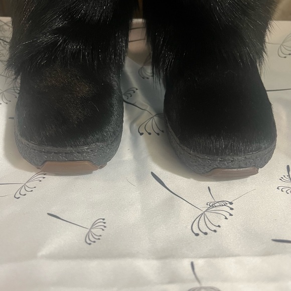 Oscar Sport Julia Genuine Fur Apres Ski  Hiking Boots Wool Lined Boots  37/ 6.5 - Picture 4 of 10